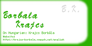borbala krajcs business card